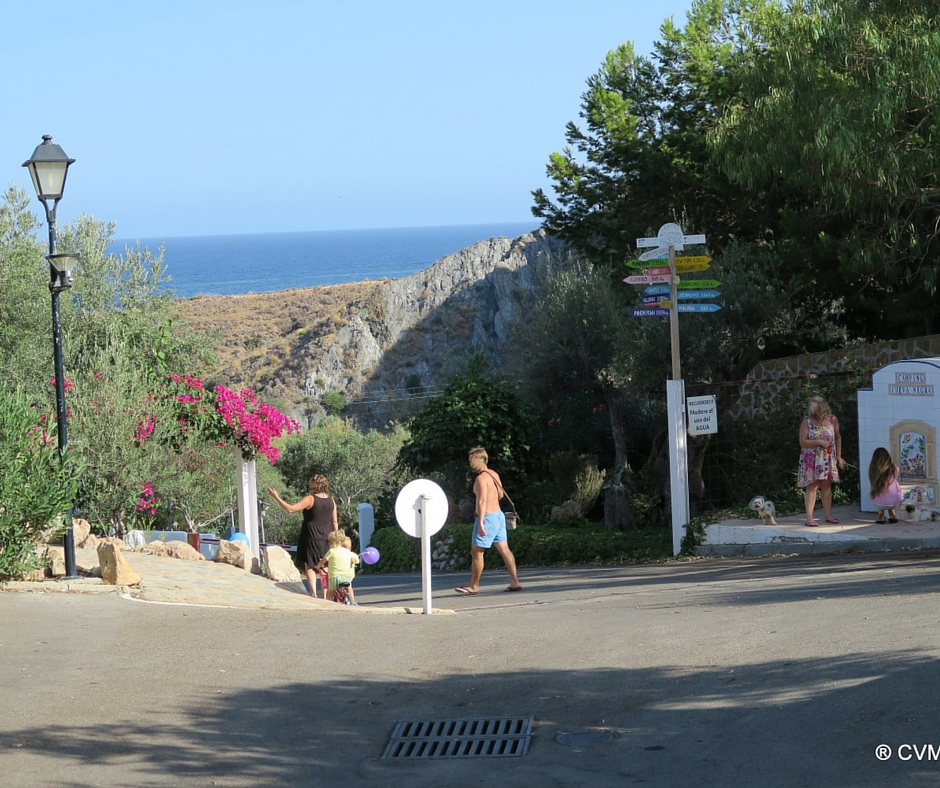 camping vista al mar