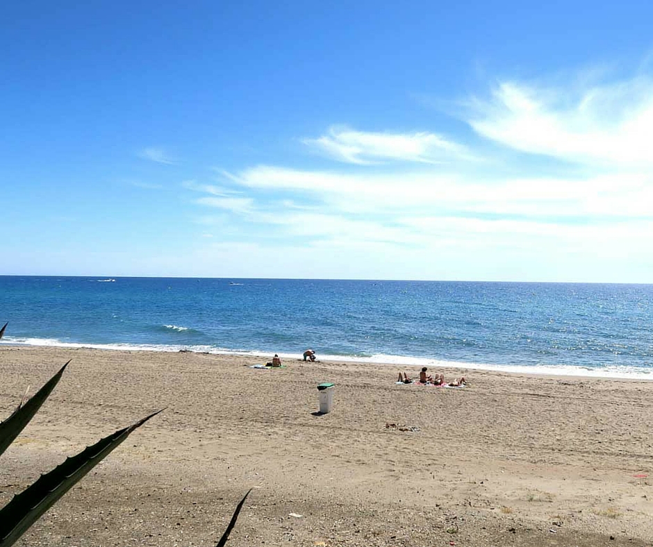 Beach la piedra villazar in Mojacar, Spain