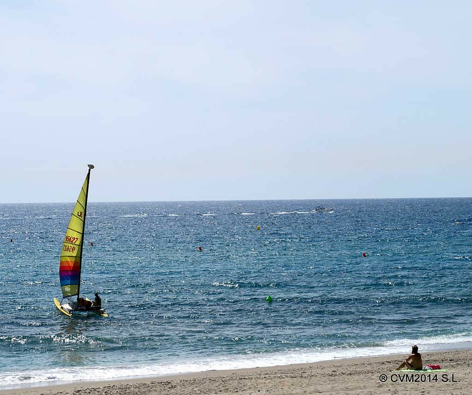 Beach la piedra villazar in Mojacar, Spain